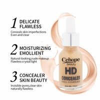 Fond de Teint Liquide Hydratant Couvrance Totale Toutes Teintes de Peau, Anti-Transpiration, Longue Tenue, Maquillage Visage Végétalien, Vente en Gros OEM