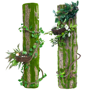 Artificial Bark Pipe Decoration 30cm-100cm Drain Concealment Greenery Landscaping Pillar Beautification - Product Image 2