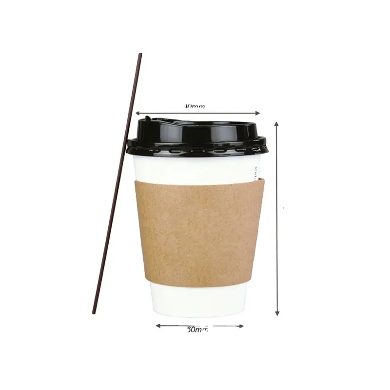 8 O Z Wegwerp Meeneem Voor Drinken Top Hot Selling Koffie Paper Cups