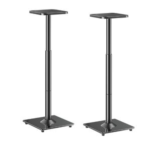 Support de haut-parleur au sol réglable en hauteur, très vendu, compatible avec divers modèles de haut-parleurs, supports de haut-parleurs pour son surround - Product Image 2