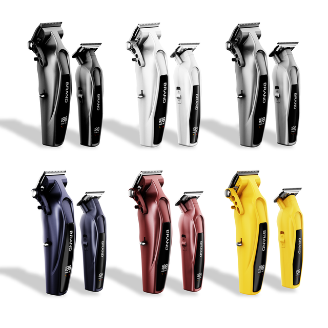 New Cordless Hair Clippers Kit 7500RPM Powerful Professional Commercial Rechargeable Electric Barber Trimmers with Charging Base