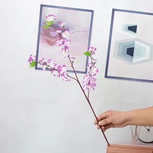 Simülasyon çiçek bahçe yanlış ağaç şeftali ağacı yeni yıl süsler isteyen ağaç şeftali çiçeği dalları