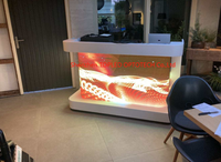 Mur vidéo vertical intérieur personnalisable, écrans LED haute qualité haute définition, écran LED flexible incurvé en arc rond