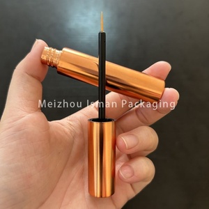 ISMAN - Tubo de Delineador de Ojos Redondo Mate de 10 ml, Color Oro Rosa, Botella Magnética para <span class=keywords><strong>Pegamento</strong></span>, Venta al por Mayor, Etiqueta Privada, Envase Cosmético Vacío Profesional - Product Image 2