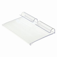Étagère transparente en PVC Clip en plastique Étagère en PVC transparent Talker Prix Canal Étiquette Bande de données Porte-étiquette de billet