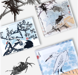 סדרת קיץ של מאסטר קו צ'אן, קריסטל קרח, באי מיי וו הי, פריחת שזיף לבן ועגור שכוב - Product Image 4