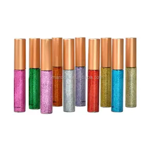 Không Thấm Nước Trang Điểm Mắt OEM Eye Liner Nhãn Hiệu Riêng 10 Màu Lỏng Glitter Eyeliner