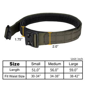 IDOGEAR 2 "قطع الليزر 500D النايلون الإفراج السريع رخز بوم مشبك الصيد النايلون واجب حزام القتال التكتيكي الحزام - Product Image 6