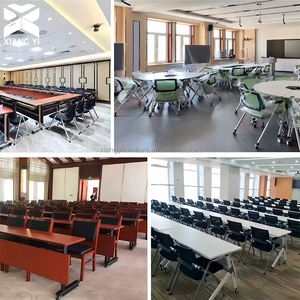 Table de Bureau Réglable Pliante, Table de Conférence pour Salles de Réunion, Sessions et Formation, Table de Réunion Modulaire Pliante - Product Image 4