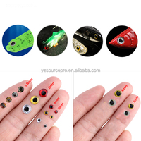 Autocollants pour yeux de leurres de pêche 3D, yeux de poisson en époxy holographique 3D pour la fabrication de leurres DIY, leurres durs, leurres souples