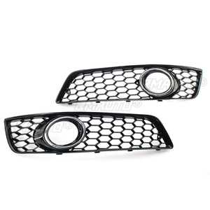 2 pièces Grille avant de voiture en nid d'abeille pour Audi A3 8P 2009-2013 8P0807682D Cache de grille de phare antibrouillard - Product Image 4