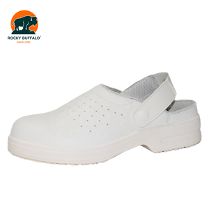 <span class=keywords><strong>Scarpe</strong></span> <span class=keywords><strong>Antinfortunistiche</strong></span> Rocky Buffalo White SB con Punta in Acciaio, Traspiranti con Fori d'Aria, in Microfibra, Antiscivolo SR, per Infermieri, Chef, Ospedali e Lavoro - Product Image 1