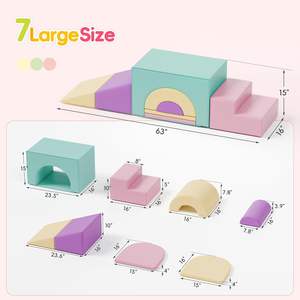 CZFIT Fabrication sur mesure en gros, équipement de jeu <span class=keywords><strong>d</strong></span>'<span class=keywords><strong>escalade</strong></span> en mousse souple pour enfants <span class=keywords><strong>d</strong></span>'intérieur, blocs de jeu pour tout-petits neutres - Product Image 2