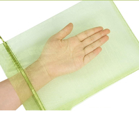 8x12 Zoll Organza Obsts chutz beutel Grüne Netz abdeckung Taschen Kordel zug Mesh Frucht schutz Schädlings barriere für Trauben Mango