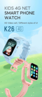 2026 Bestseller Premium Geschenkset Smartwatch K26 für Kinder mit 4G GPS SIM-Karte Quadratisches IPS-Display Zwei Armbänder & Umhängeband