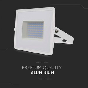 Faro 50W LED-schijnwerper 4300lm IP65 Slank 198X167X28mm Warm wit 6500K 5 jaar garantie SKU-215963 Carcassa Bianca - Product Image 4