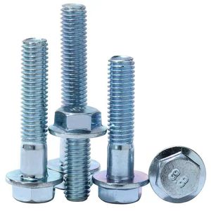 Độ bền kéo cao thép carbon din6921 M8 M10 M30 Fastener Đen Bolt Nut <span class=keywords><strong>Hex</strong></span> răng cưa mặt bích Bolt - Product Image 6