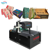 Imprimante numérique CMYK pour boîtes en carton ondulé, machine d'impression en carton à passage unique, idéale pour les gâteaux et les pizzas, vente chaude en usine Yotta