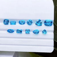 Herz geschnitten helle Farbe Schweizer Blau Topas Stein Benutzer definierter Schmuck Herstellung Bunter Nature del stein Lose Himmelblau Topas