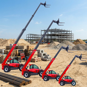 Montacargas Telescópico con Motor Diésel 4x4 para Terreno Accidentado, con Desplazador Lateral Hidráulico, para Uso en Construcción - Product Image 1