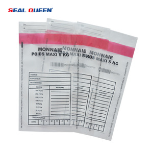 Seal Queen Recycle Plastique Numéro de série Code à barres Reçu Inviolable Preuve Banque Argent Coin Dépôt Charge Sacs Sécurité Cash Bag - Product Image 4
