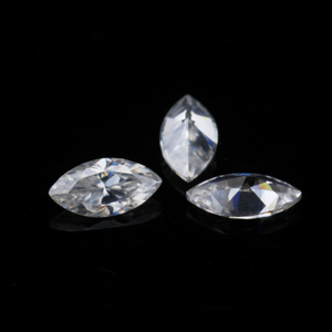 Haute qualité souper blanc <span class=keywords><strong>Marquise</strong></span> coupe laboratoire cultivé Moissanite pierres en vrac VVS/VVS1 clarté couleur jeu/feu GRA certificat - Product Image 2