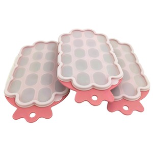 Food Grade Silicone Pineapple Ice <b>Cube</b> Tray With Lid Freezer Quick Freeze Ice Mold Baby Food Storage Box Refrigerator Fresh Keep - Product Image 1