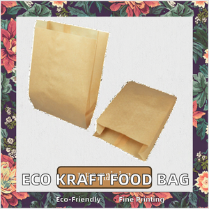 Sac en papier kraft de qualité alimentaire entièrement ouvert pour l'emballage de farine, de lait en poudre, de collations, avec surface d'impression en gravure - Product Image 3