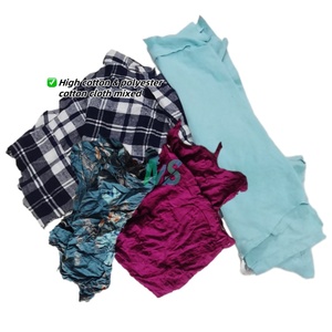 100% Cotton Industrial Cleaning Rags Soft Absorbent Wipes and <b>Wastes</b> Colored Knit <b>Textile</b> for Industrial Use - Product Image 2