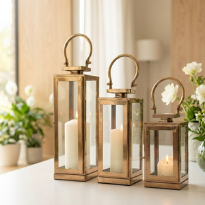 Wholesale Home & Garden Decorative Stainless Steel Handmade Classical Candle <b>Lanterns</b> - Product Image 2