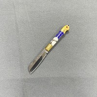 Compacte Joint Slip Multifunctionele EDC-messen Gereedschap Messing Turquoise Handvat Prachtig klein zakmes Uitpakken Leuke doossnijder