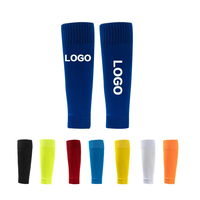 Manchon de compression pour mollet de football, logo personnalisé, automne, protection des jambes, chaussette sans pied pour homme, coton/bambou, service ODM