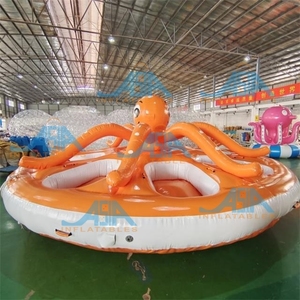 Crazy aqua ROCKET-asiento inflable giratorio de grado comercial para máximo 8 personas, tubo de remolque para esquí acuático, nuevo - Product Image 6
