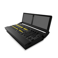 Nouveau double écran DMX MA2 Console Version pliée bouton Mobile commande aile écran tactile gradateurs contrôleur d'éclairage professionnel