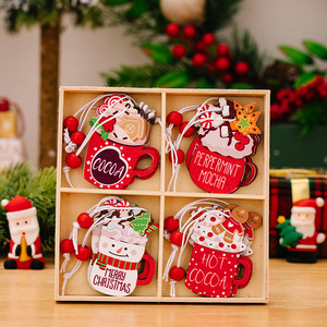 High Quality Eco-friendly <b>Wooden</b> <b>Christmas</b> Snowman <b>Tree</b> Decorations Pendants Ornaments Customizable Hanging Fast Delivery - Product Image 6