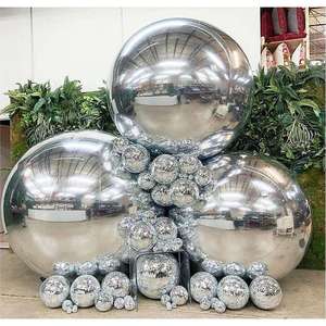 Esfera de Globo Inflable de PVC Plateado Brillante, Decoración de Patio para Fiestas y Eventos al Aire Libre - Product Image 6