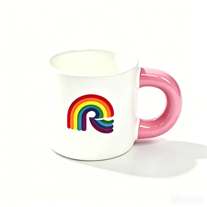 Tazas de Café de Cerámica Personalizadas Más Vendidas al por Mayor de Fábrica, Tazas de Cerámica Hechas a Mano con Asa Gruesa <span class=keywords><strong>para</strong></span> Viaje, con Personalización - Product Image 4