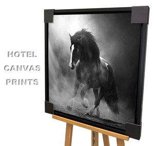 Décoration d'intérieur : Affiches <span class=keywords><strong>et</strong></span> impressions encadrées d'animaux, chevaux noirs, tableaux muraux d'animaux, peintures de chevaux - Product Image 1