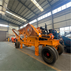 Concasseurs à mâchoires mobiles chinois - Petits concasseurs de gravier, alimentateurs, bandes transporteuses - Haute efficacité, capacité de 40-80t/h - Roulement de moteur inclus - Product Image 6