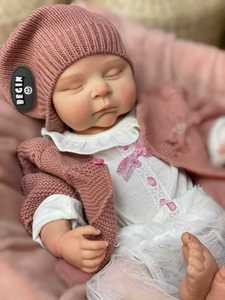Muñecas Bebé Reborn Realistas - Muñeca Bebé Recién Nacida de Silicona Suave de 18 Pulgadas, Juguete Realista, Set de Regalo <span class=keywords><strong>para</strong></span> Niños de 3 Años - Product Image 6
