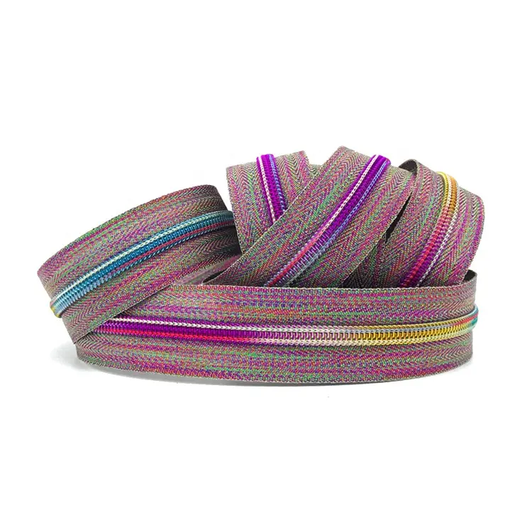 Stijlvolle Nylon Rainbow Lange Zip #5 Hoge Kwaliteit Kledingstuk Accessoires Best Sales 2020 Aanpassen Kleurrijke
