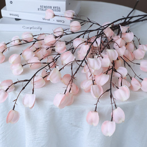 ดอกไม้ประดิษฐ์รูลิซิ สีชมพู ทำจากผ้าไหม สำหรับตกแต่งงานแต่งงาน ตกแต่งบ้าน จัดวางบนเพดาน - Product Image 3