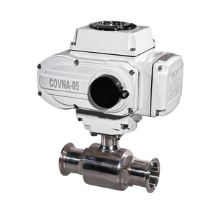 วาล์วบอลสแตนเลสเกรดอาหารแบบ Tri Clamp ยี่ห้อ COVNA สำหรับงานด่วน พร้อมมอเตอร์ไฟฟ้าแบบเปิด-ปิด - Product Image 3