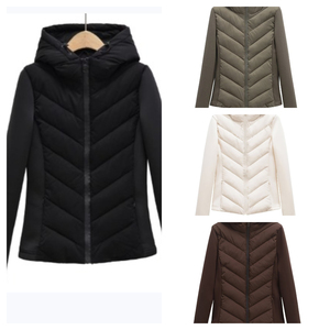 Chaqueta Larga con Capucha para <span class=keywords><strong>Mujer</strong></span> <span class=keywords><strong>de</strong></span> Alta Calidad, Nuevo Estilo Otoño 2024 con Diseño <span class=keywords><strong>de</strong></span> Tira <span class=keywords><strong>de</strong></span> Presión y Empalme - Product Image 6
