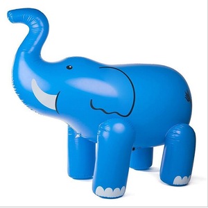 Pink Inflatable Elephant Water Sprayer Outdoor Lawn Toy For Kids And Teens - Product Image 5