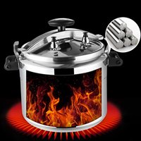 Autocuiseur en alliage d'aluminium Presse antidéflagrante Casserole à soupe Compatible avec le gaz Ustensiles de cuisine sous pression pour la maison