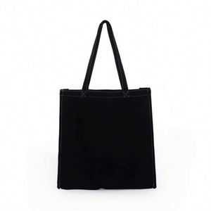 Sac fourre-tout en toile de coton bio réutilisable, imprimé avec logo personnalisé, écologique, épais, 100% coton, pour les courses - Product Image 6
