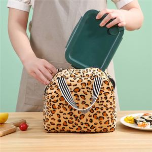Venta Directa de Fábrica, Bolsa de Almuerzo Escolar con Estampado de Animales, Bolsa Térmica para Picnic con Forro de Papel de Aluminio para Almacenamiento de Alimentos - Product Image 2