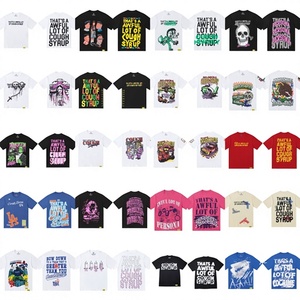 T-shirt 100 % coton avec motif tricoté réfléchissant uni, coupe décontractée ample, tissu de 240 grammes, imprimé numériquement - Product Image 2