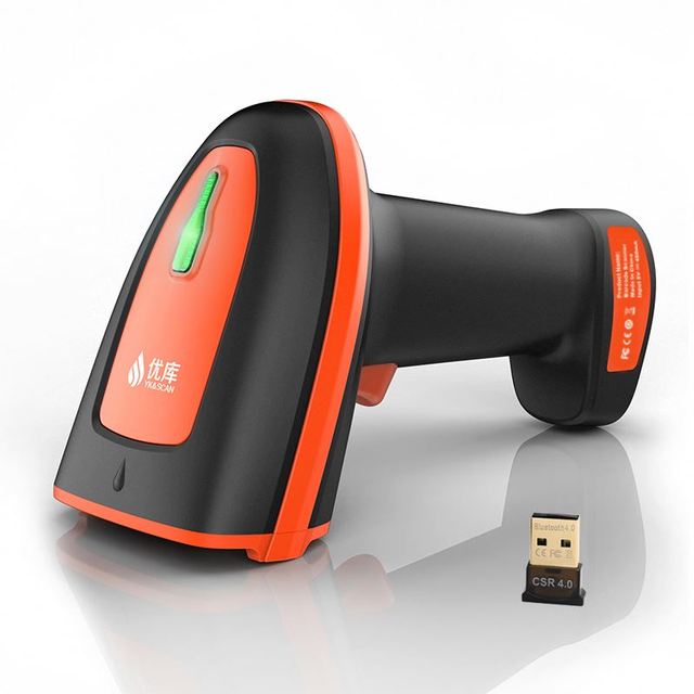 2D Barcode Scanner, Compatible with 2.4G Wireless & Blue Tooth  Connect Smart Phone, Tablet, PC, 1D Bar Code Reader Work for QR